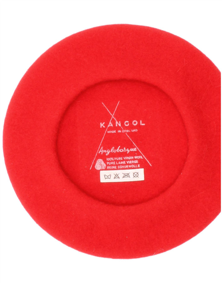 Cappello Basco Da Donna Kangol Taglia Unica Lana Vergine Rossa
