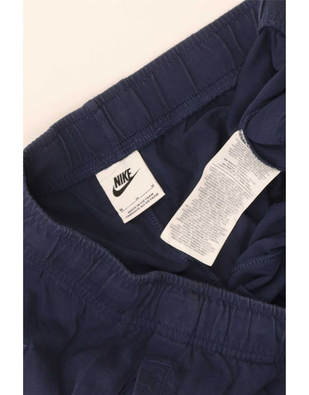 Pantaloncini sportivi Nike da uomo, cotone medio blu navy