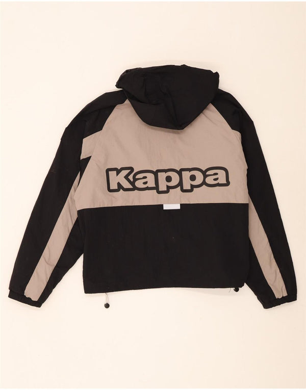 Giacca a vento grafica oversize da donna Kappa UK 14 media nera