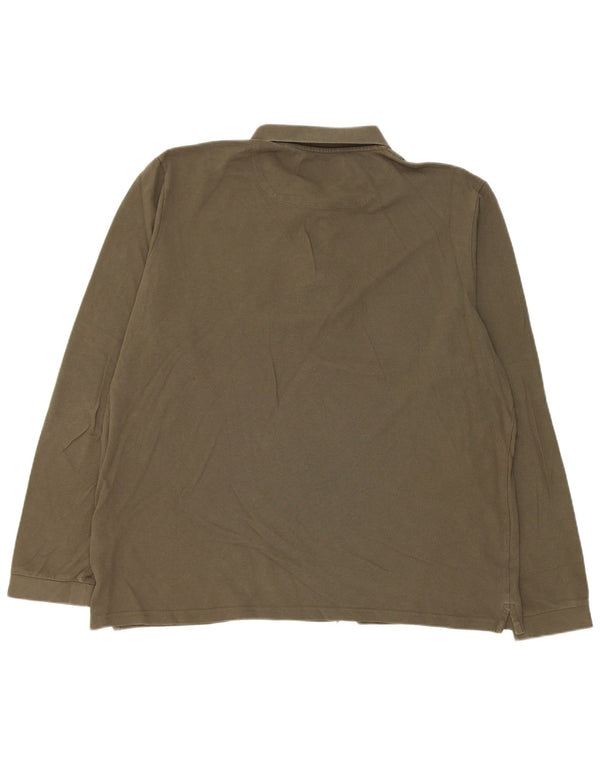 Polo a maniche lunghe da uomo Lyle & Scott 2XL cotone kaki