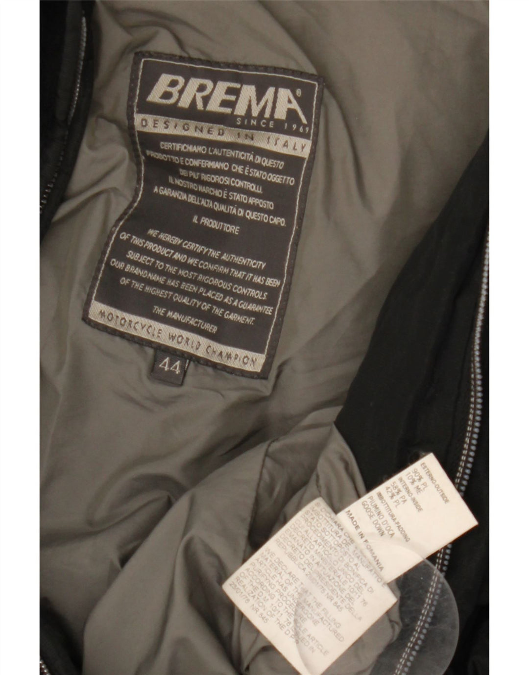 Giacca imbottita grafica da donna Brema IT 44 Medium Nero Poliestere