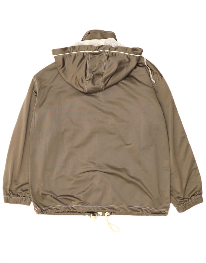 DIADORA Giacca da tuta oversize con cappuccio da donna UK 10 Small Grigio