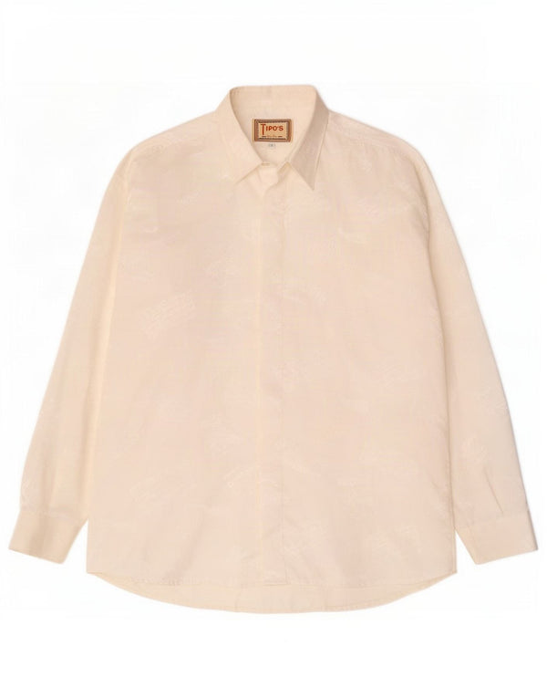 Camicia da uomo Tipo' S Large in poliestere bianco