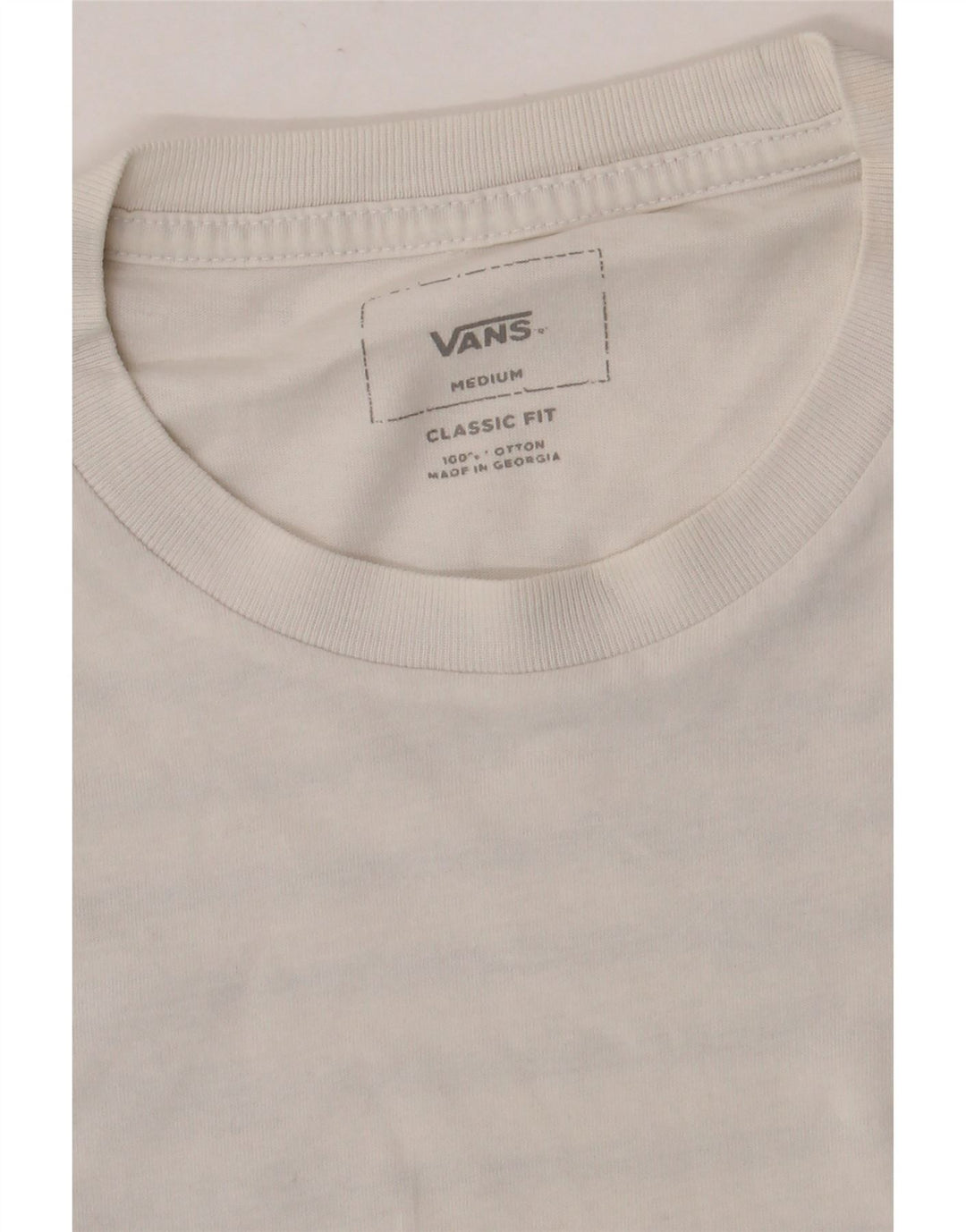 T-shirt grafica da uomo con vestibilità classica Vans, cotone bianco medio