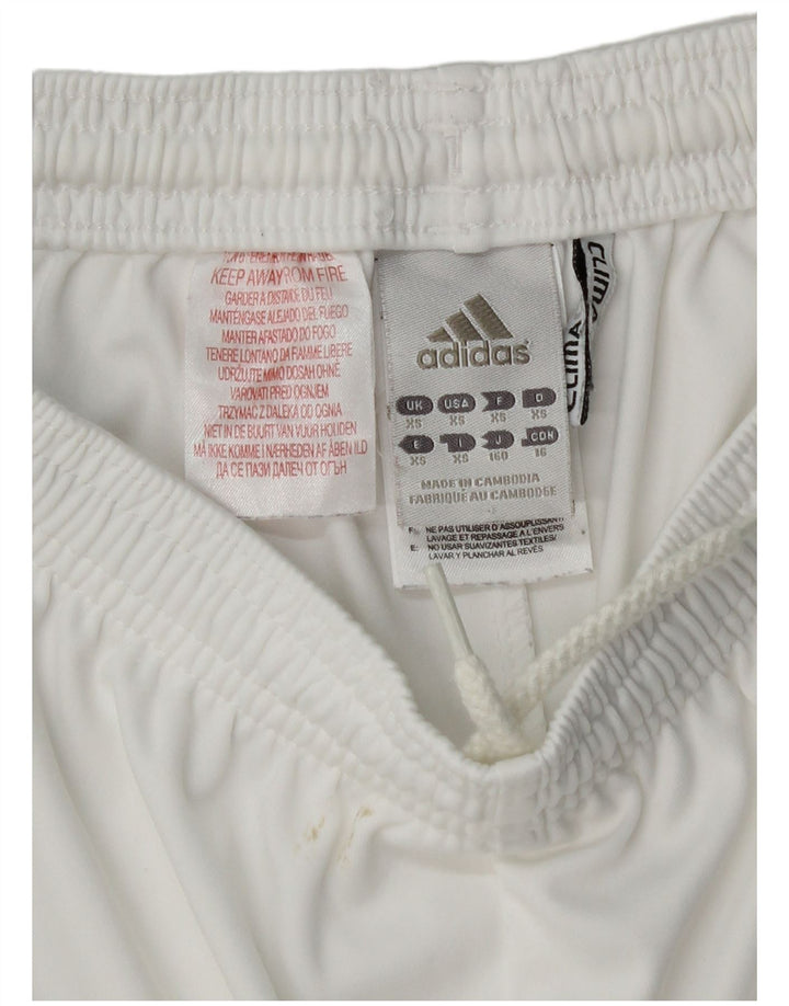 Pantaloncini sportivi Adidas Climacool da uomo XS poliestere bianco