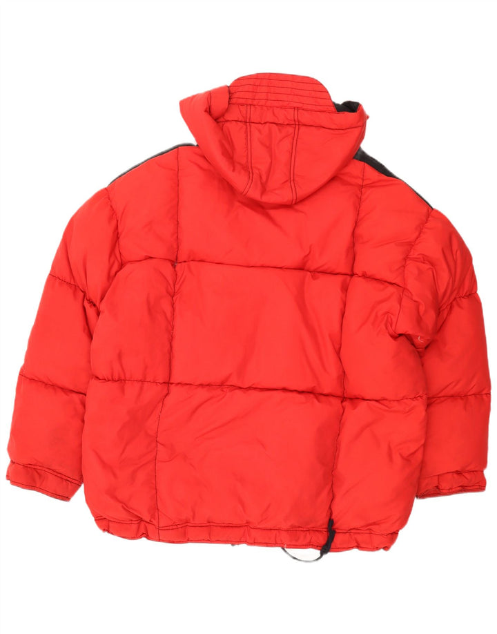 Giacca da sci da uomo con cappuccio Rover&Lakes XL rossa in poliammide color block