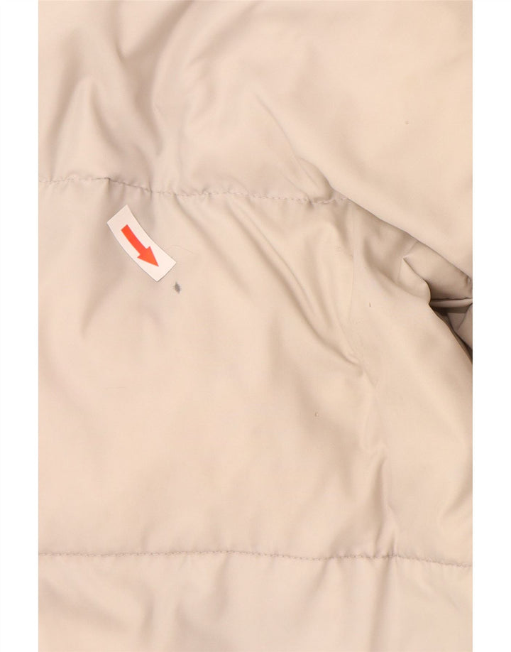 Giacca imbottita con cappuccio da uomo Kappa UK 36 Small Off White Poliammide