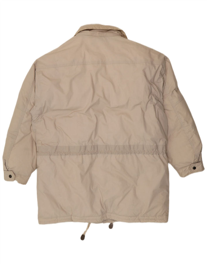 Cappotto imbottito vintage da uomo UK 42 XL Beige