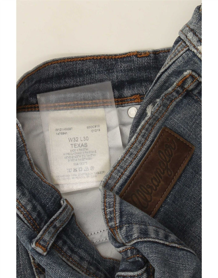 Jeans dritti da uomo Wrangler Texas W32 L30 cotone blu