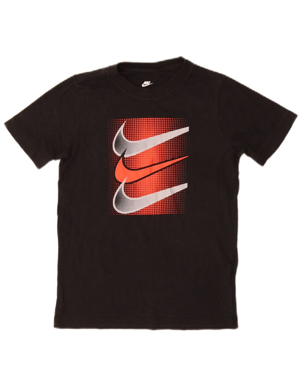 T-shirt grafica Nike da bambino, 8-9 anni, piccola, in cotone nero