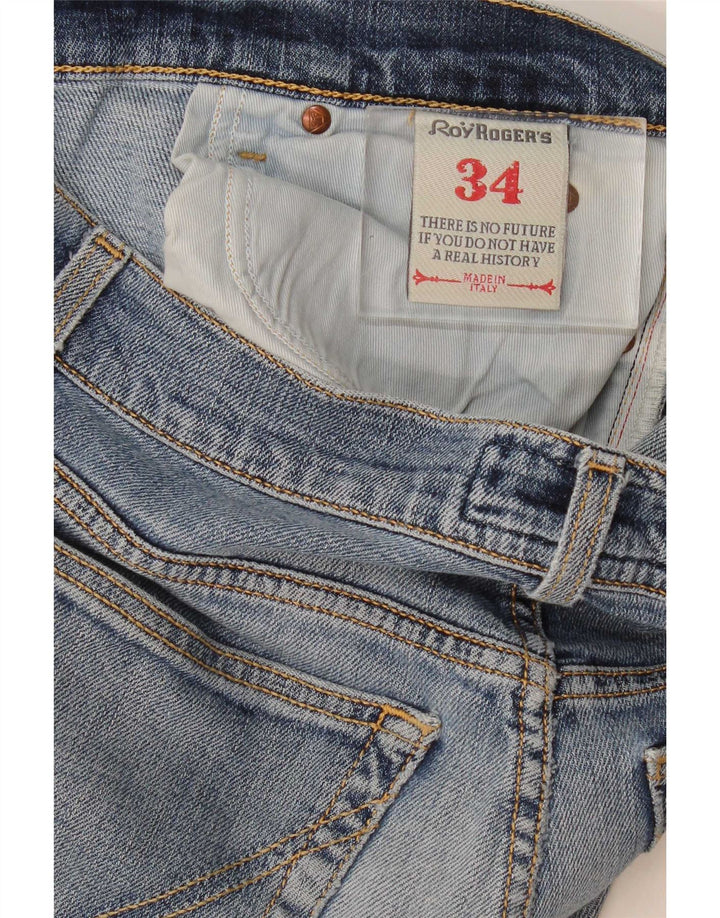 Jeans slim da donna Roy Rogers W34 L32 cotone blu