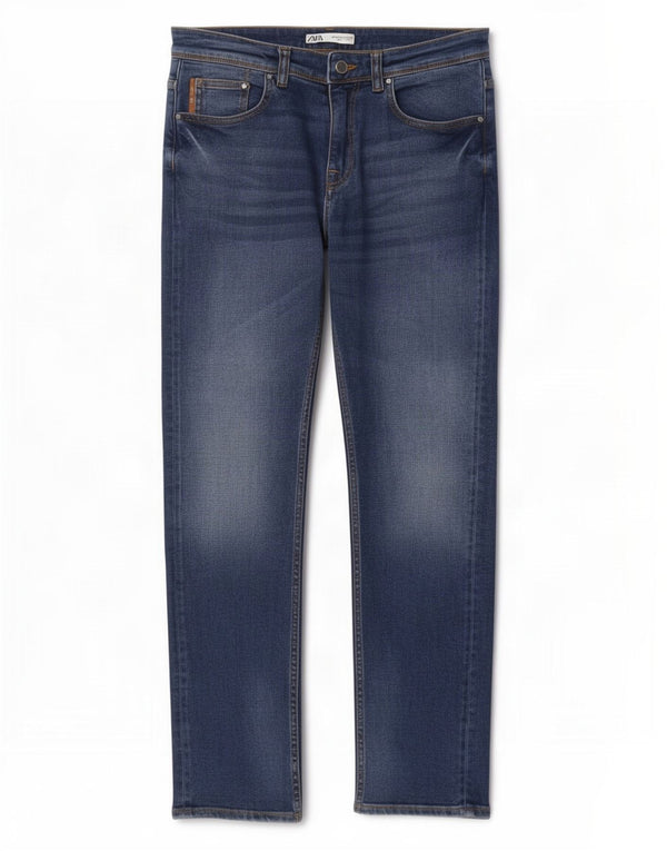 Jeans slim da uomo Zara EU 38 Small W30 L31 Cotone blu
