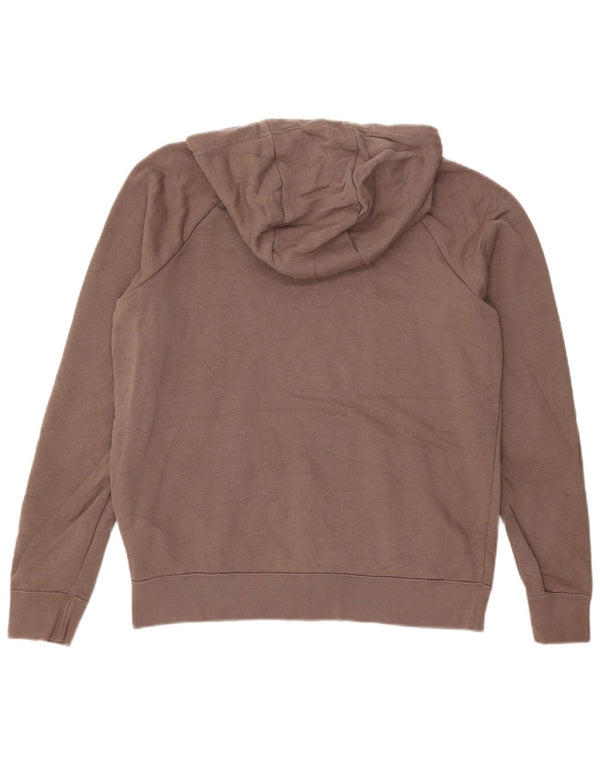 Felpa con cappuccio da donna Nike UK 14 cotone marrone medio