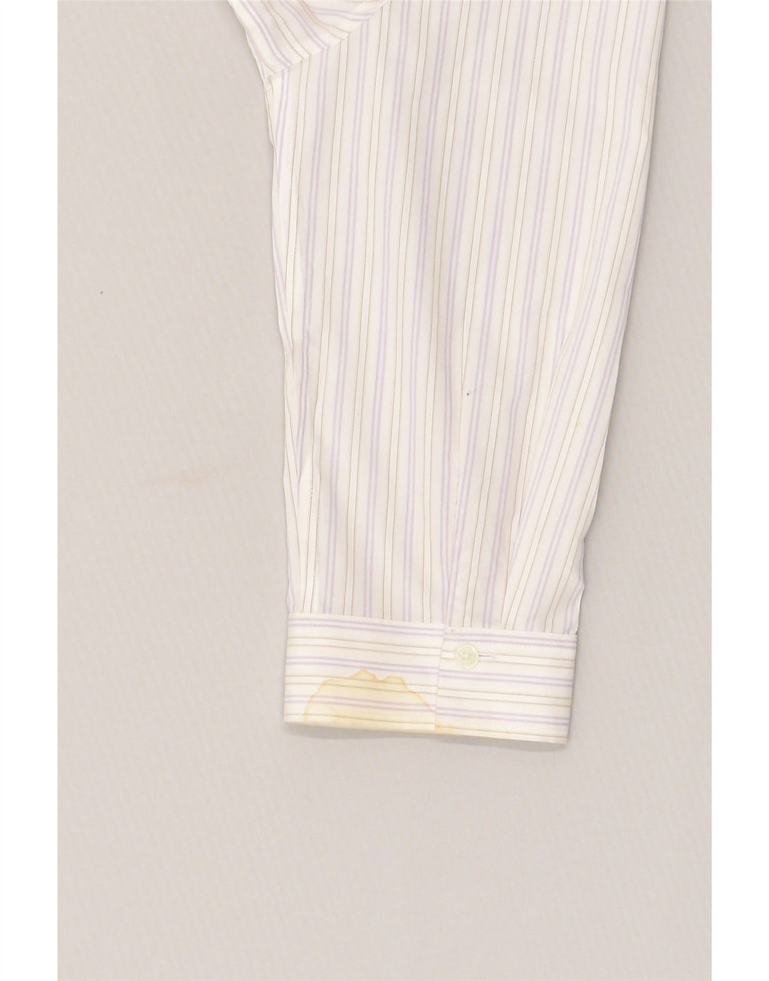 EDDIE BAUER Womens 3/4 Sleeve Shirt UK 16 Large White Striped Cotton | Vintage Eddie Bauer | Thrift | Second-Hand Eddie Bauer | Used Clothing | Messina Hembry 