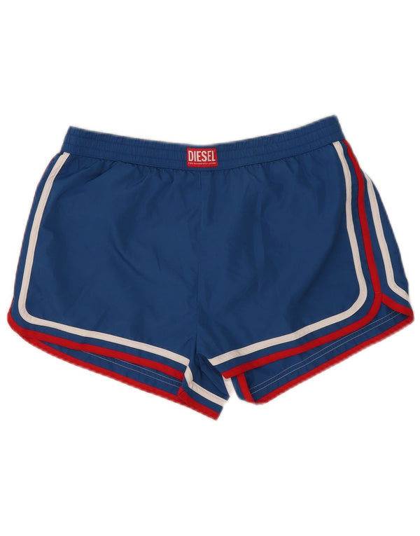 Pantaloncini sportivi da ragazzo Diesel 15-16 anni in poliestere a righe blu