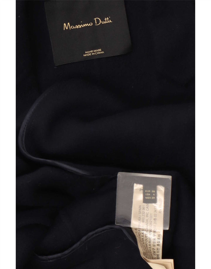 Giacca blazer da donna a 2 bottoni Massimo Dutti EU 38 piccola in lana blu navy