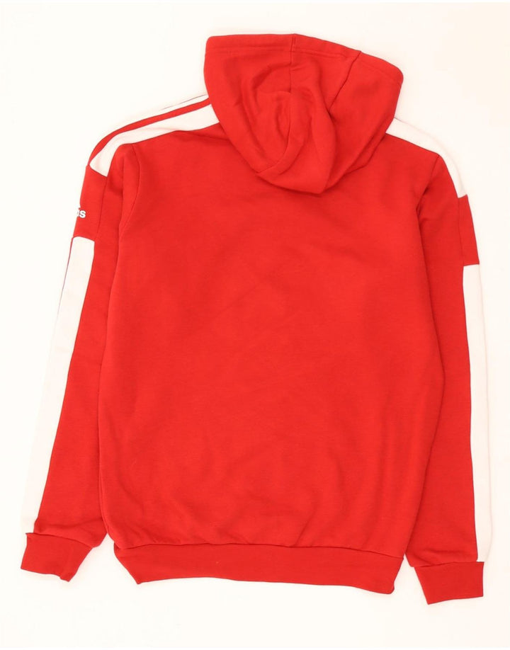 Felpa con cappuccio da uomo Adidas Small rossa in cotone