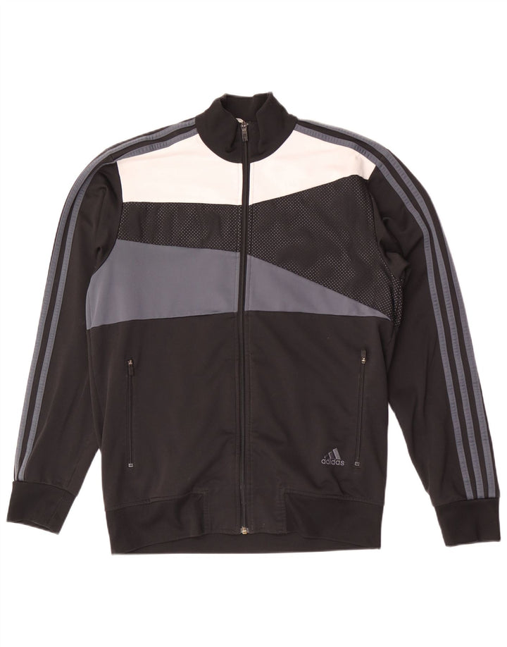 Giacca da tuta da uomo Adidas UK 40/42 Medium Black Colourblock