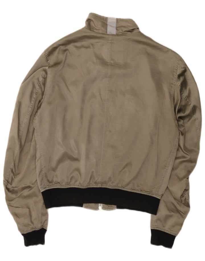 Giubbotto bomber da donna Belstaff UK 14 nylon color block grigio medio