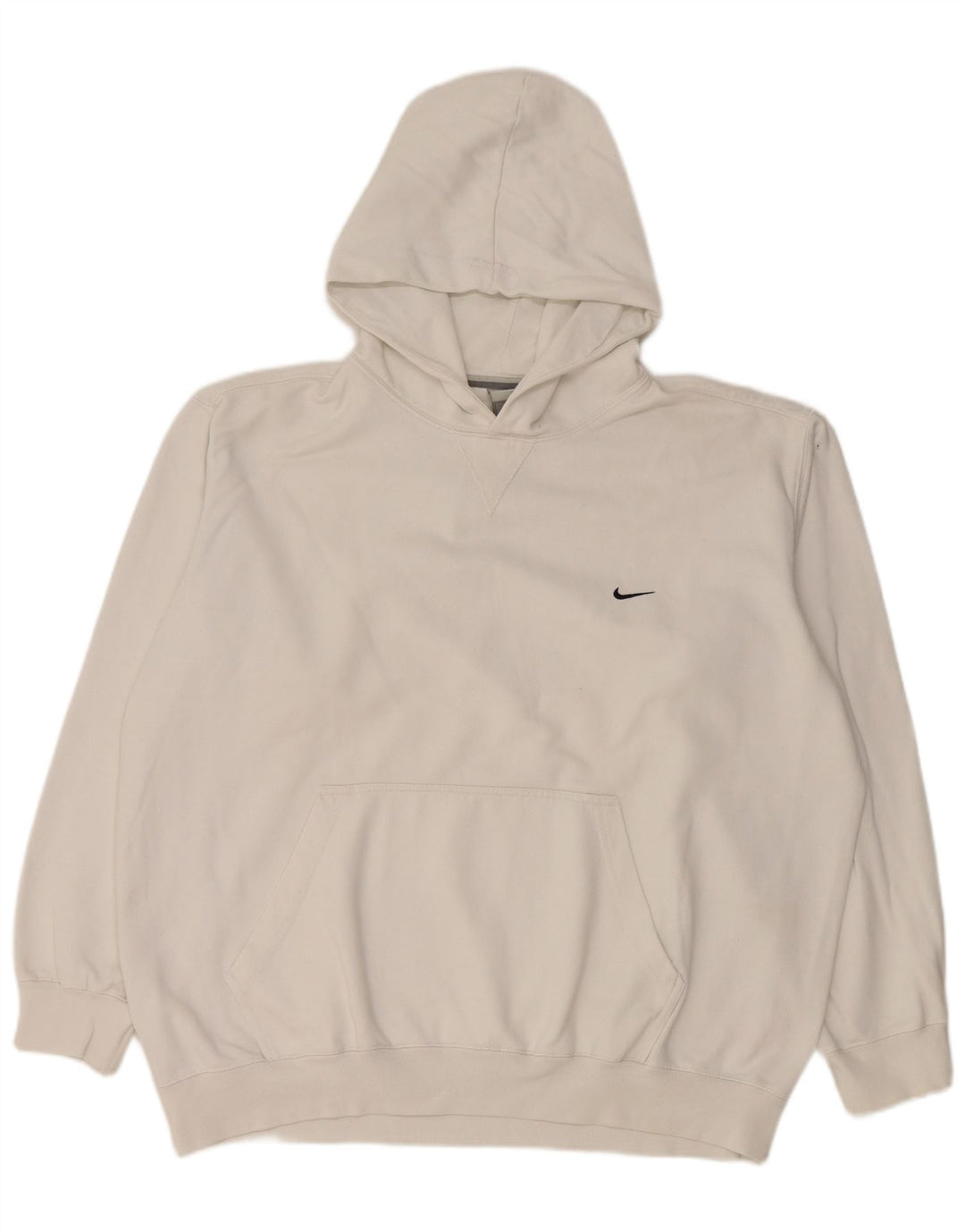 Felpa con cappuccio da uomo NIKE UK 45/47 XL cotone bianco