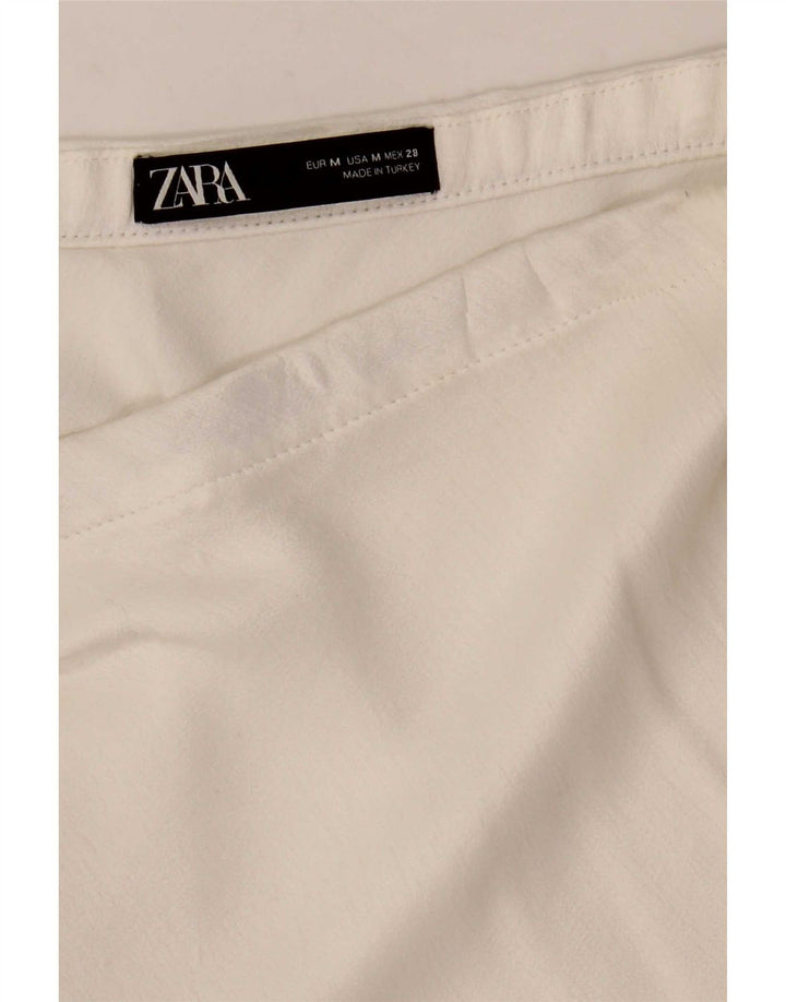 Gonna a trapezio da donna Zara media W28 bianca