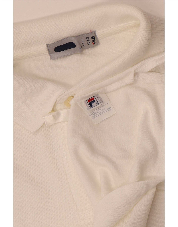 Polo Uomo Fila IT 48 Cotone Bianco Medio