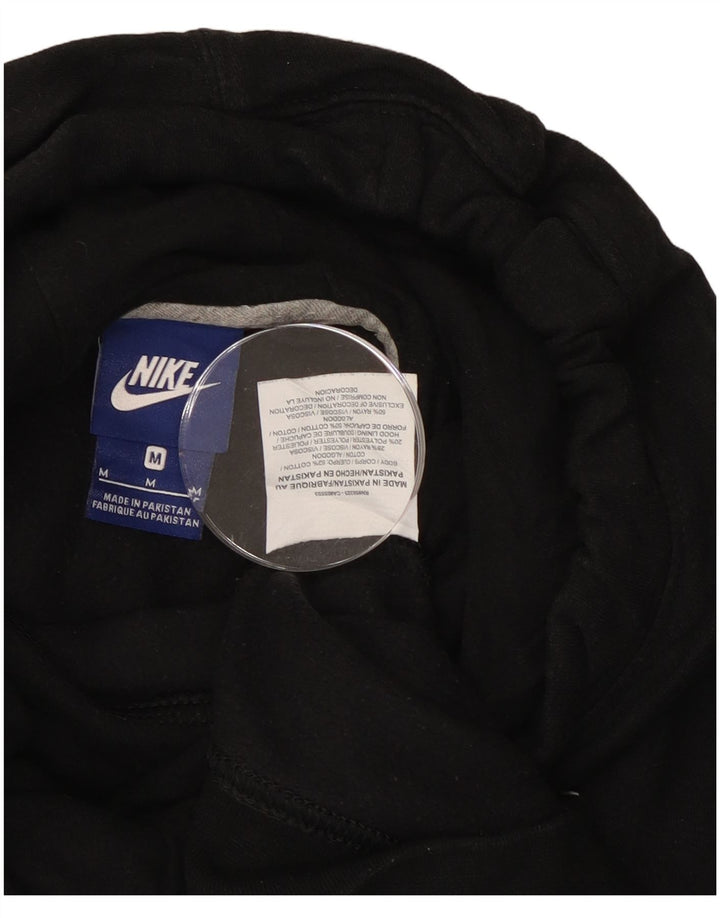 Maglia con cappuccio da donna Nike UK 12 cotone nero medio