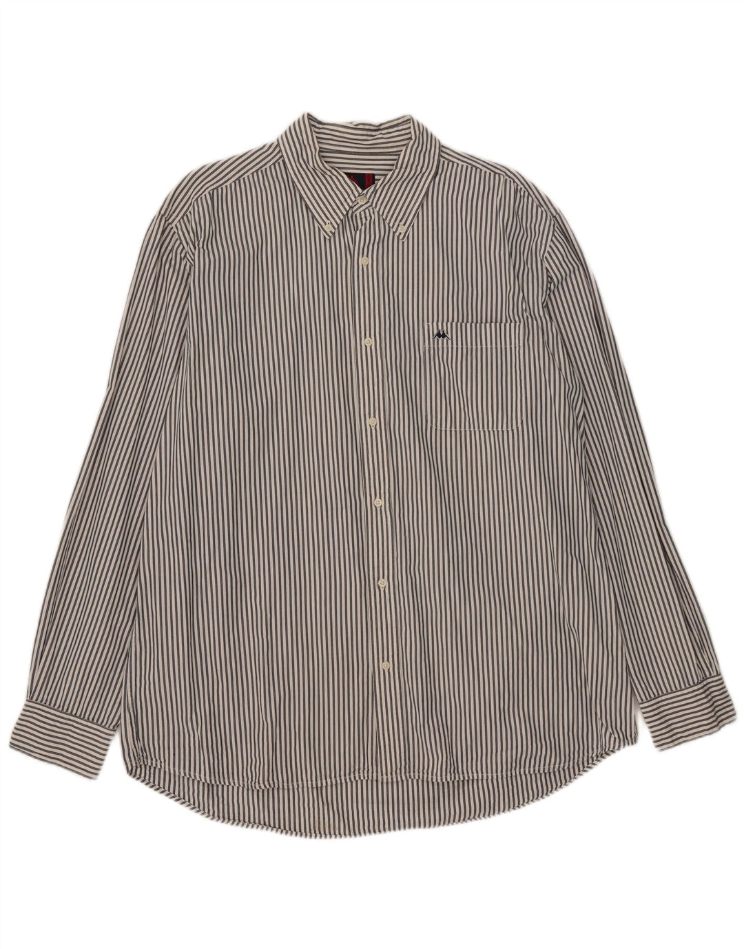 Camicia Uomo Kappa 3XL Cotone Gessato Bianco