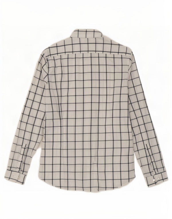 Camicia da uomo slim fit Michael Kors a quadri bianchi medi