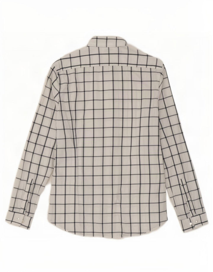 Camicia da uomo slim fit Michael Kors a quadri bianchi medi
