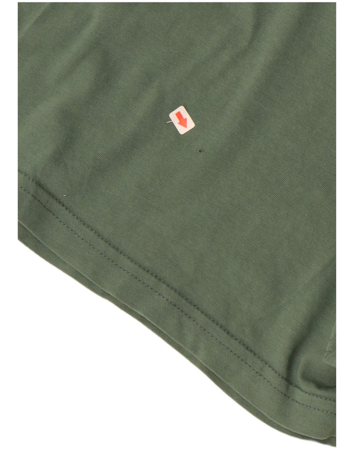 T-shirt grafica personalizzata da uomo VANS Top piccola in cotone verde