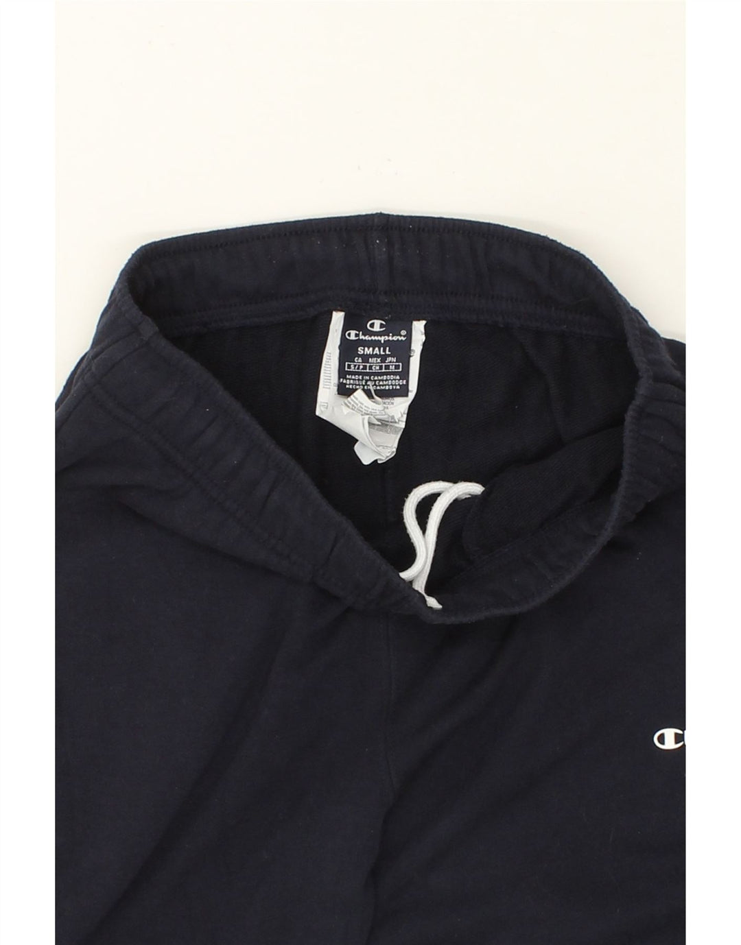 CHAMPION Mens Tracksuit Trousers Small Navy Blue Cotton Vintage Champion and Second-Hand Champion from Messina Hembry 