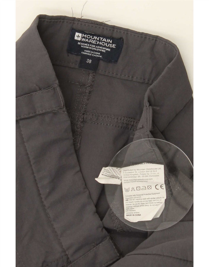 Pantaloni cargo da escursionismo da uomo Mountain Warehouse W38 L32 nylon grigio