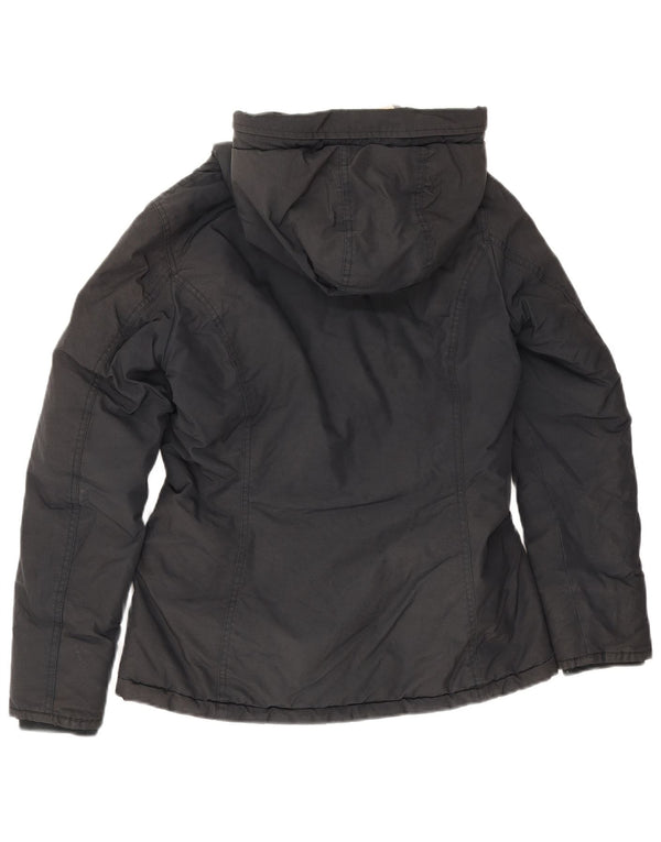 Giacca a vento con cappuccio da donna Woolrich UK 10 piccola nera