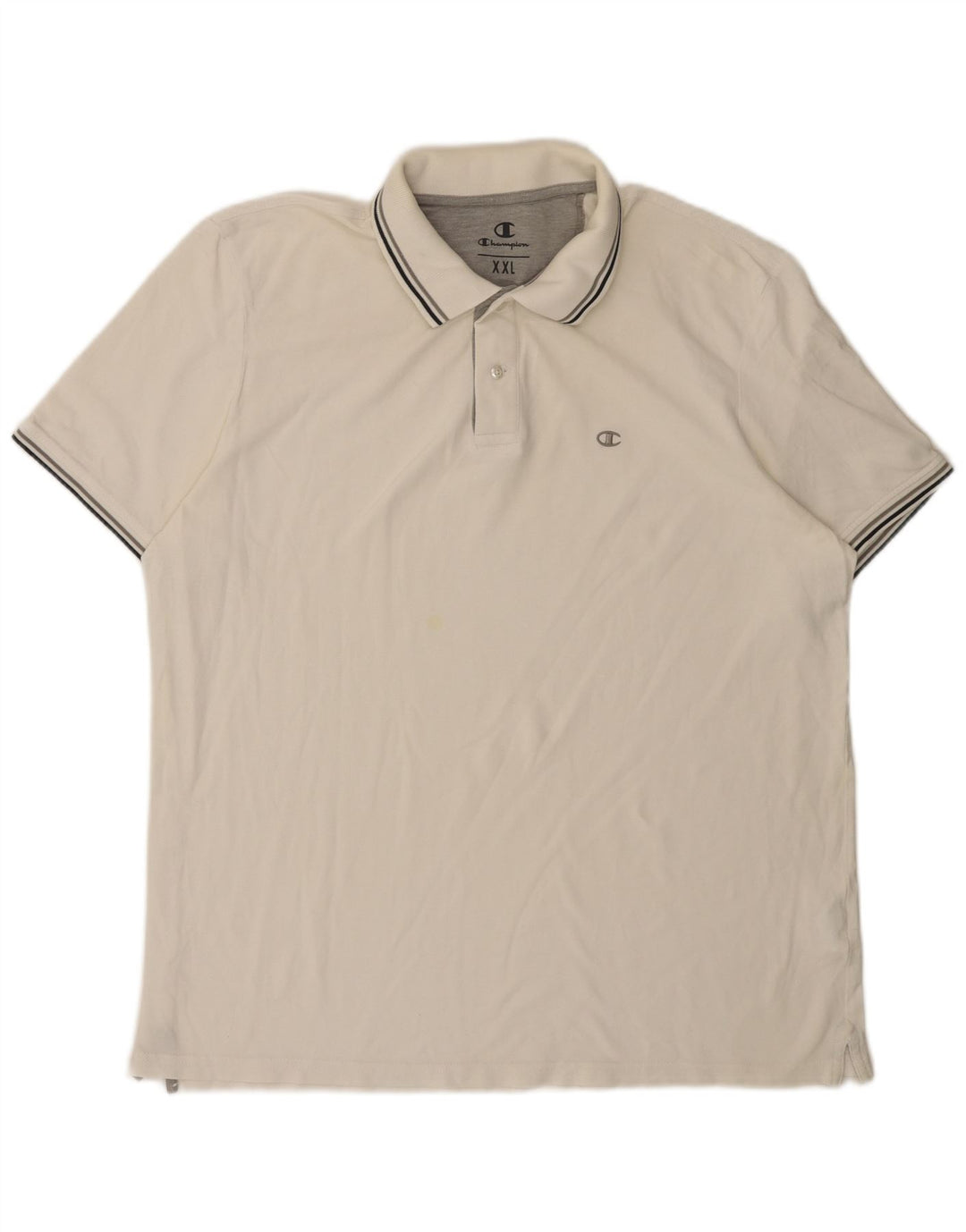 Polo da uomo Champion 2XL cotone bianco sporco
