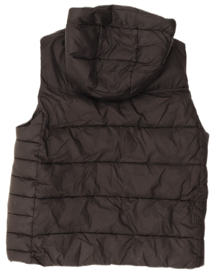 Gilet imbottito con cappuccio Zara per ragazzi 13-14 anni in poliestere nero