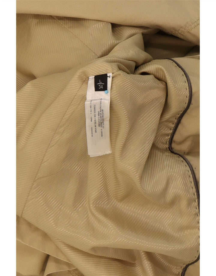 Trench da donna Massimo Dutti UK 14 grande cotone beige