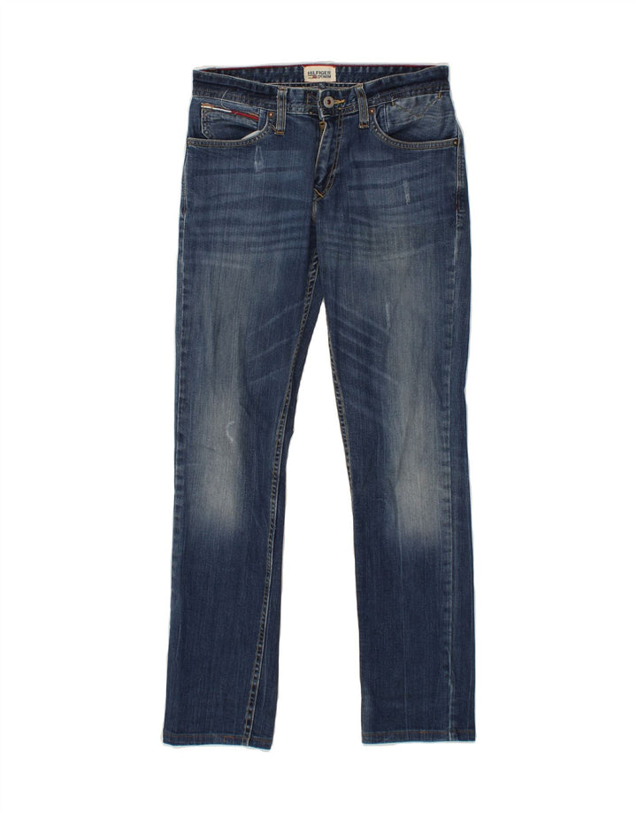 TOMMY HILFIGER Womens Straight Jeans W28 L30 Blue Cotton Vintage Tommy Hilfiger and Second-Hand Tommy Hilfiger from Messina Hembry 