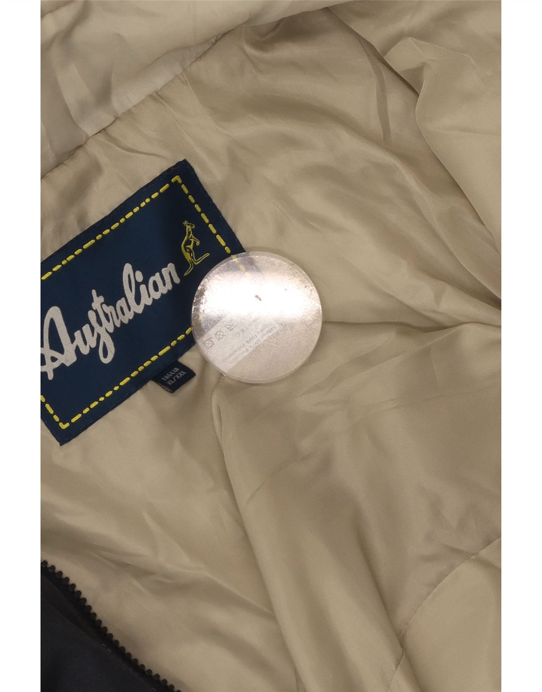 Cappotto giacca a vento da uomo AUSTRALIAN L'ALPINA UK 42 XL Poliestere blu navy