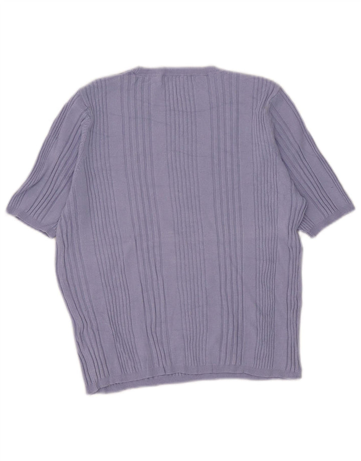 Maglione maglione girocollo a maniche corte da donna Marks & Spencer UK 14 Medium B