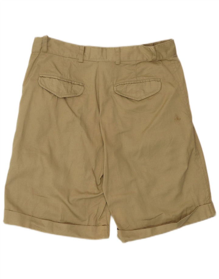 Pantaloncini chino da uomo James Dillon IT 46 Small W30 cotone kaki