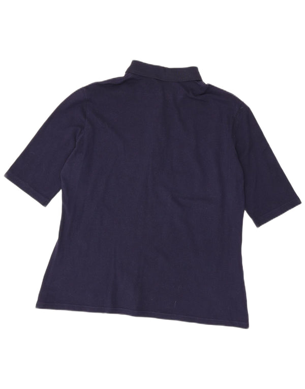 Polo da donna Lacoste taglia 48 XL in cotone blu navy