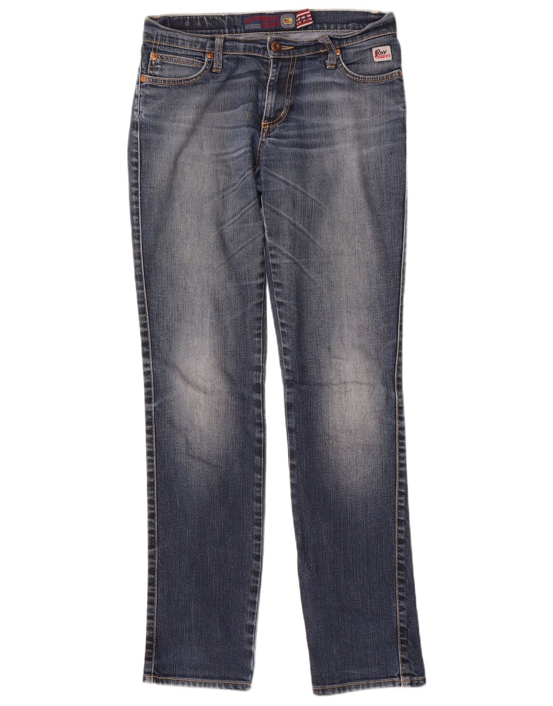 Jeans slim da donna Roy Rogers W27 L32 cotone blu navy