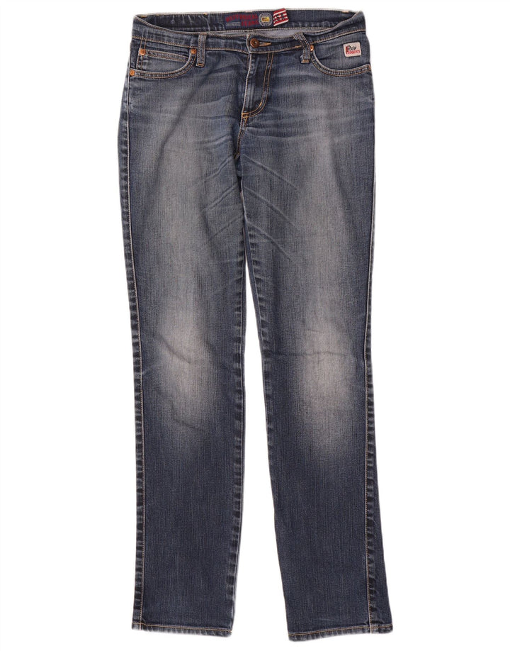 Jeans slim da donna Roy Rogers W27 L32 cotone blu navy