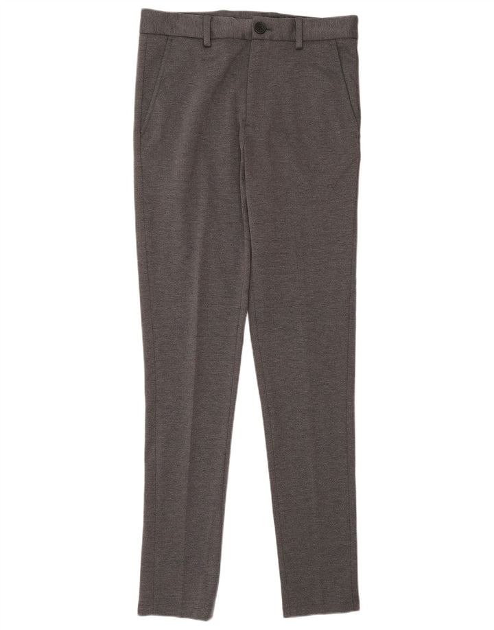 Pantaloni chino slim da donna Jack & Jones XS W28 L32 poliestere grigio