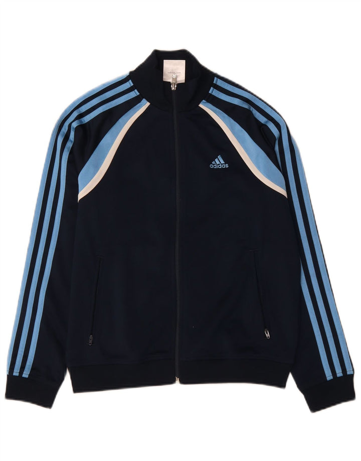 Giacca da tuta da ragazzo Adidas 11-12 anni Blu Navy Colourblock