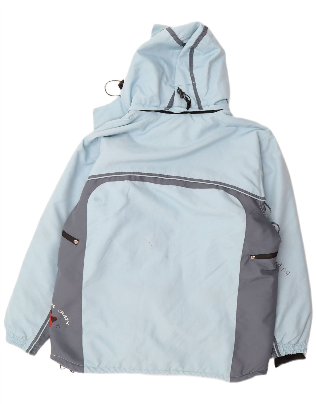 Giacca da sci con cappuccio da uomo Brugi IT 50 Large blu in poliestere color block