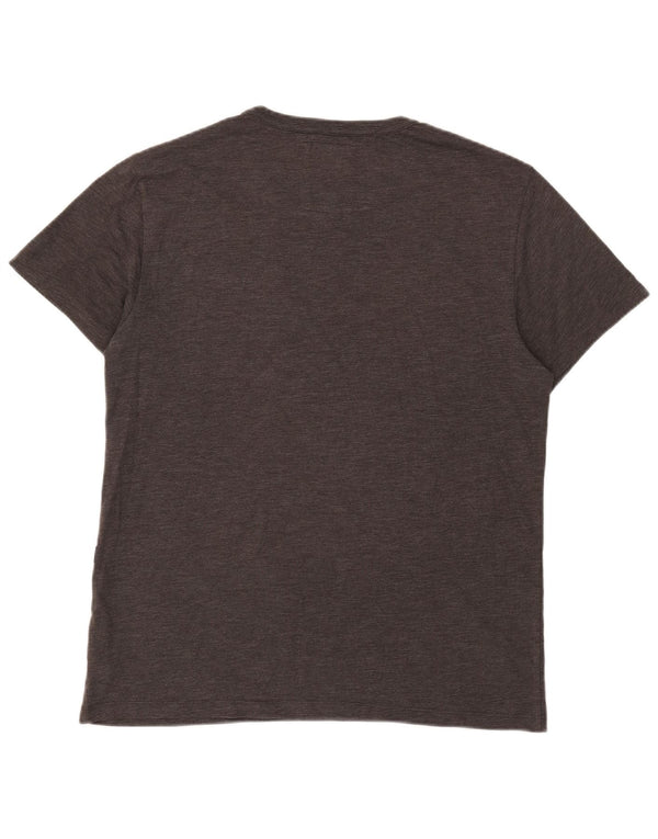 T-shirt da uomo vestibilità regolare G-Star Top grande in cotone grigio