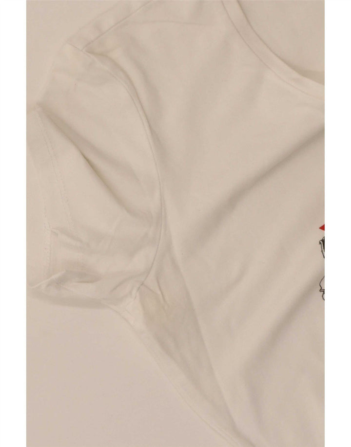 T-shirt grafica da donna Guess Top UK 12 Medium White