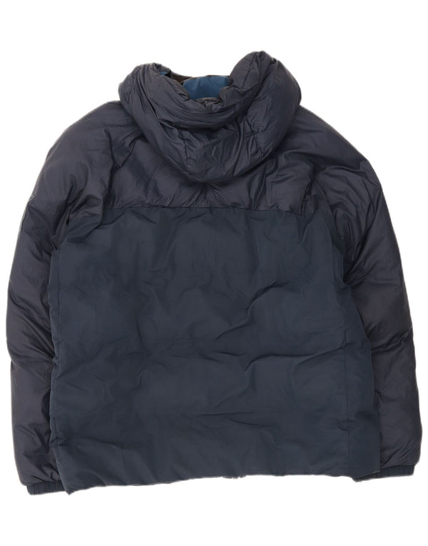 Giacca imbottita con cappuccio da uomo Timberland UK 42 XL Nylon blu navy